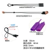 New double-hole silicone buckle adjustable eyeglass rope, adult and children's sports fixed anti-slip rope, extended thick rope Specification image